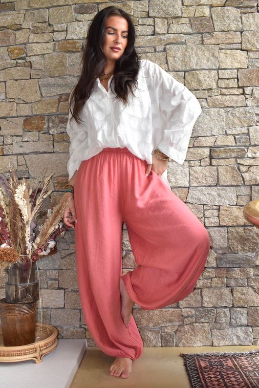 Randles Balloon Pant Rhubarb Rose